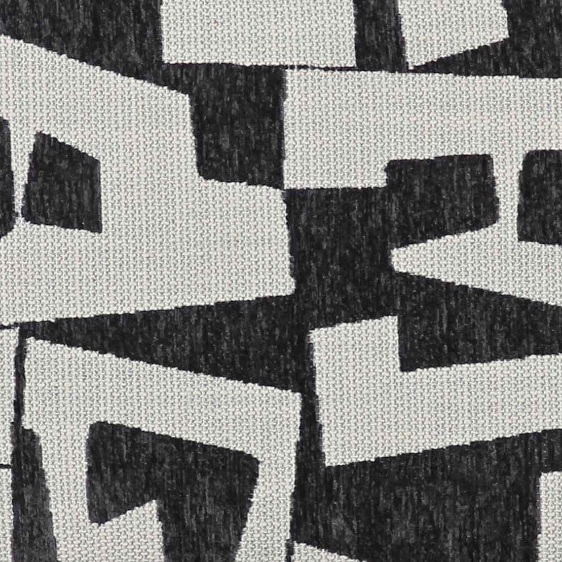 Image 2 TOV Lena 47 1/4" Wide Black and White Jacquard Rectangular Bench more views