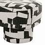 4_TOV Lena 47 1/4" Wide Black and White Jacquard Rectangular Bench more views