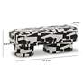 7_TOV Lena 47 1/4" Wide Black and White Jacquard Rectangular Bench more views