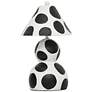 2_TOV Lerici 18 1/2" High Black and White Papier Mache Table Lamp