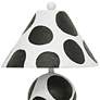 3_TOV Lerici 18 1/2" High Black and White Papier Mache Table Lamp more views