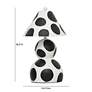 6_TOV Lerici 18 1/2" High Black and White Papier Mache Table Lamp more views