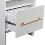 3_TOV Libre 23" Wide Modern White Wood 1-Drawer 1-Shelf Nightstand more views