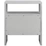 6_TOV Libre 23" Wide Modern White Wood 1-Drawer 1-Shelf Nightstand more views