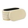 3_TOV Lillian 31 1/2" Wide Cream Channel-Tufted Modern Storage Bench more views