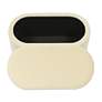 5_TOV Lillian 31 1/2" Wide Cream Channel-Tufted Modern Storage Bench more views
