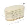 7_TOV Lillian 31 1/2" Wide Cream Channel-Tufted Modern Storage Bench more views