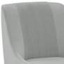 2_TOV Lisa 20 1/2" Wide Gray Pleated Velvet Dining Chair more views