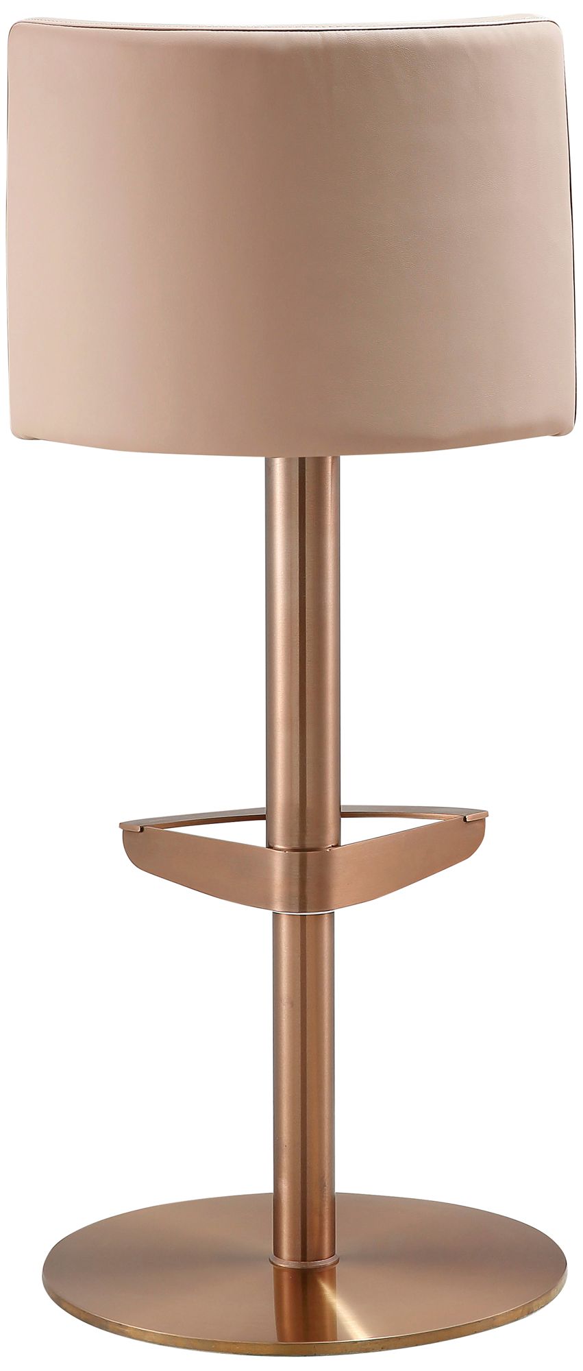 TOV Loosha Adjustable Height Modern Cafe Au Lait Vegan Leather Bar Stool in scene