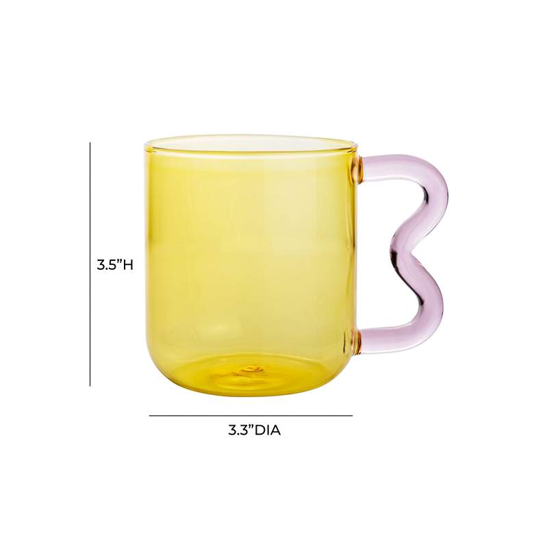 Image 5 TOV Lottie Amber and Pink Water Glasses Set of 4 more views