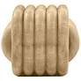 4_TOV Love Knot 21" Wide Faux Travertine Modern Concrete Accent Stool more views