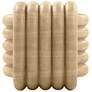 5_TOV Love Knot 21" Wide Faux Travertine Modern Concrete Accent Stool more views