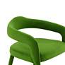 3_TOV Lucia 22 1/2" Wide Green Velvet Modern Dining Chair more views