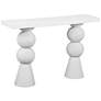 3_TOV Lupita 53" Wide White Wood Modern Desk Console Table