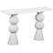 TOV Lupita 53" Wide White Wood Modern Desk Console Table