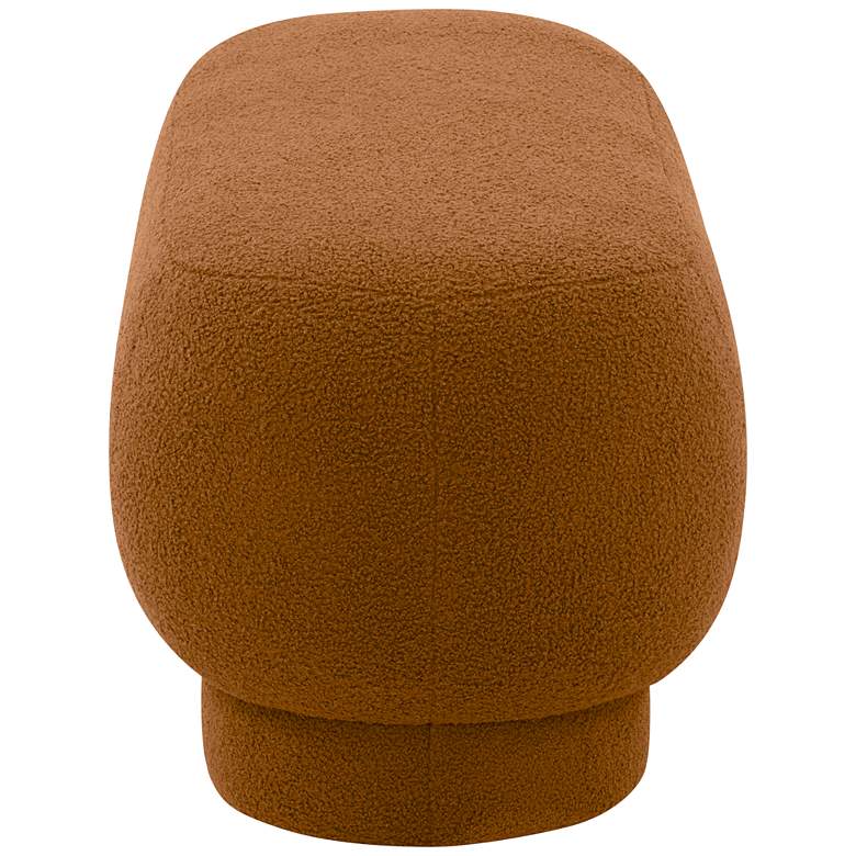 Image 5 TOV Mara 43 1/4" Wide Cinnamon Brown Vegan Fabric Modern Bench more views