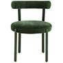 3_TOV Margaret 21 3/4" Wide Forest Green Textured Velvet Dining Chair more views