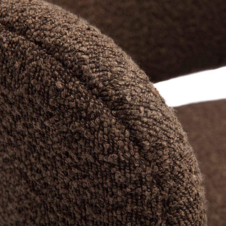 Image 2 TOV Margaret 22 3/4" Wide Modern Chocolate Brown Fabric Dining Chair more views