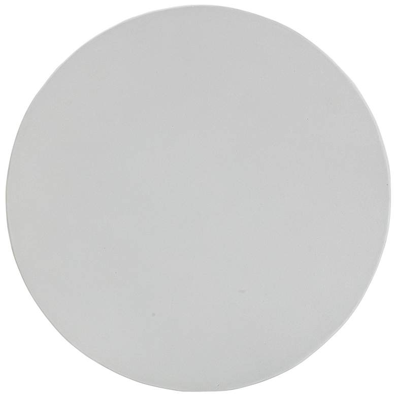 Image 4 TOV Margot 18" Wide Light Gray Faux Plaster Indoor-Outdoor Stool more views