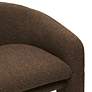 4_TOV Marla 30" Wide Chocolate Brown Velvet Boucle Modern Accent Chair more views