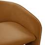 4_TOV Marla 30" Wide Cognac Brown Velvet Accent Chair more views