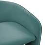 TOV Marla Sea Blue Velvet Handcrafted Modern Accent Chair in scene