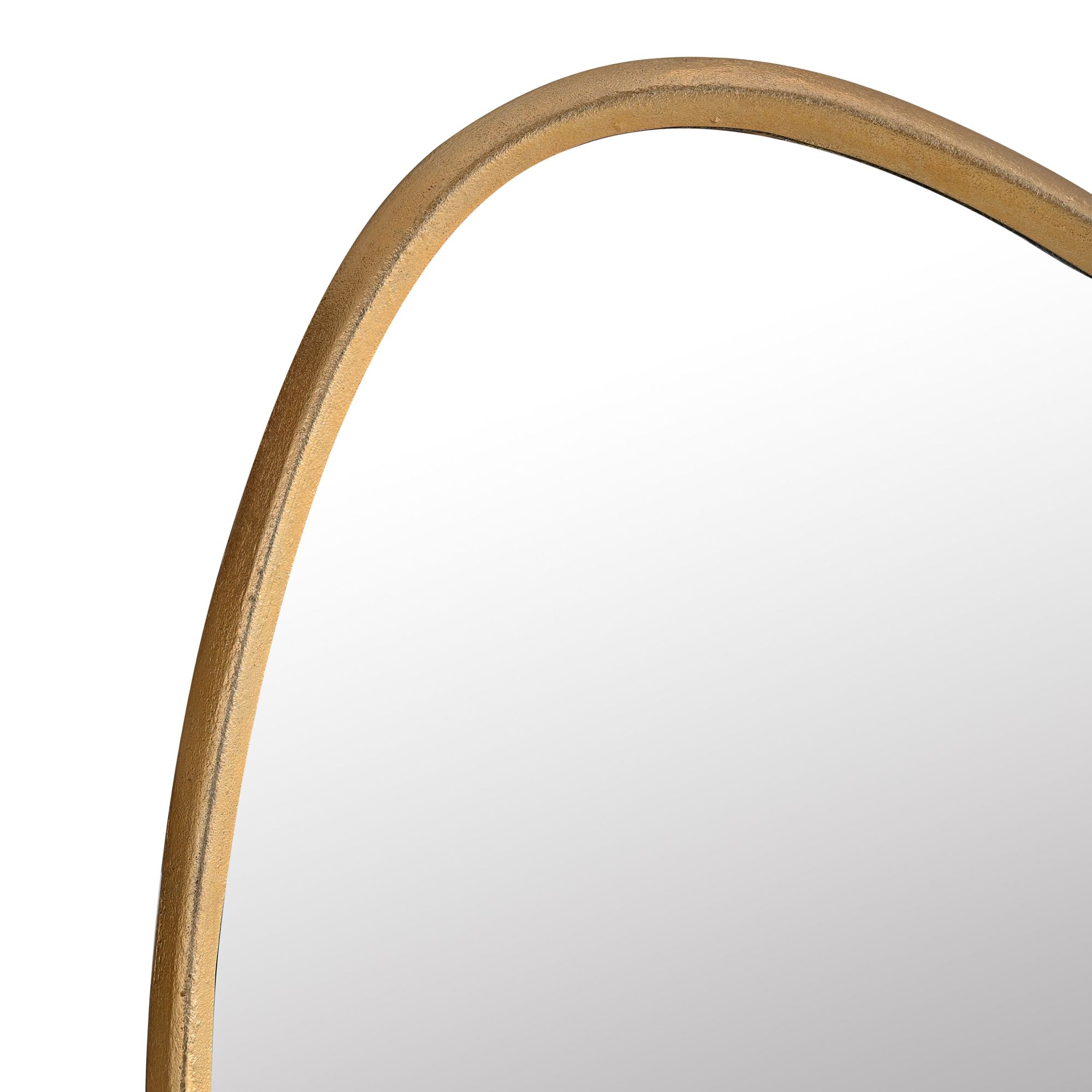 Image 2 TOV Mika Gold 23 1/4" x 35 1/2" Modern Oval Wall Mirror more views