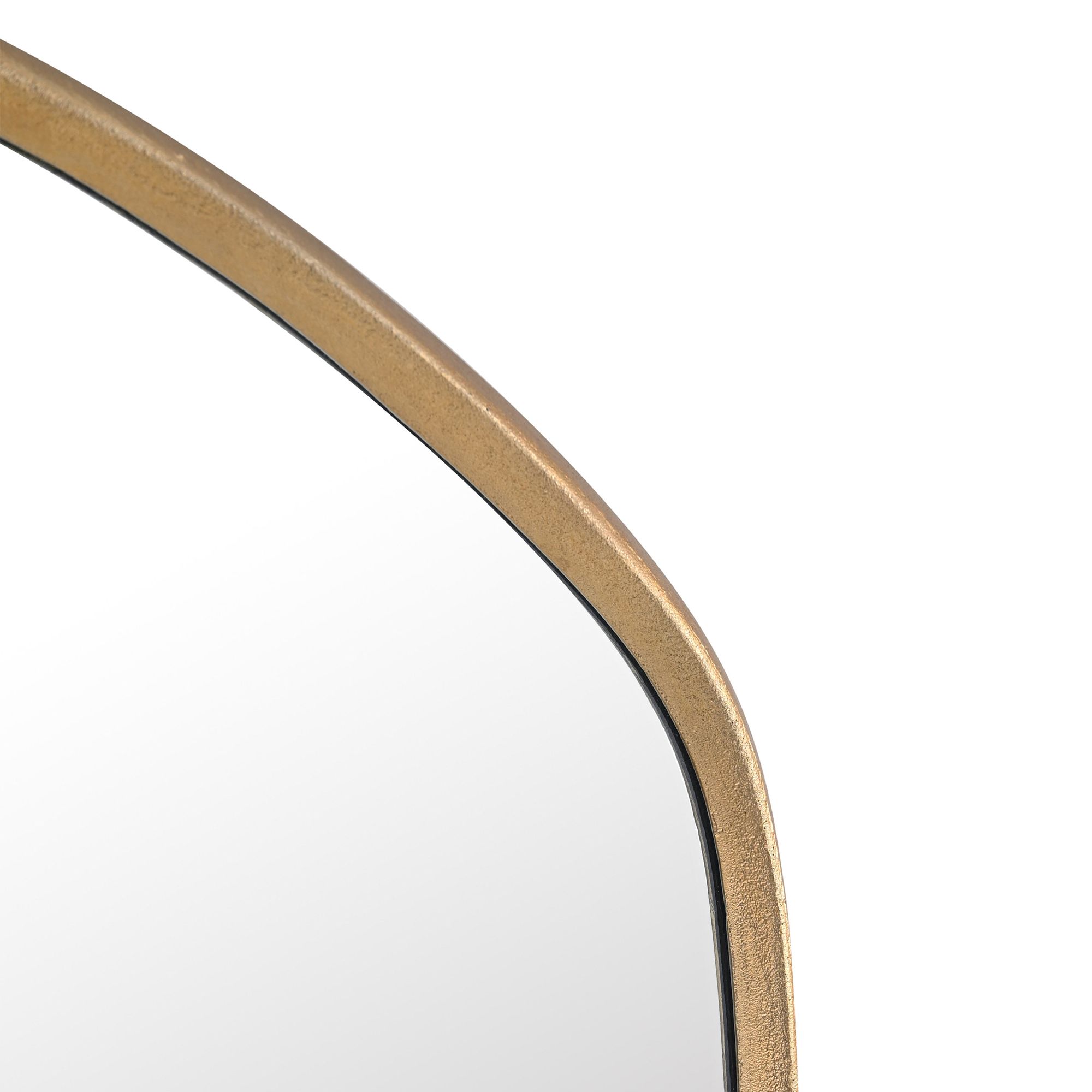 Image 3 TOV Mika Gold 23 1/4" x 35 1/2" Modern Oval Wall Mirror more views