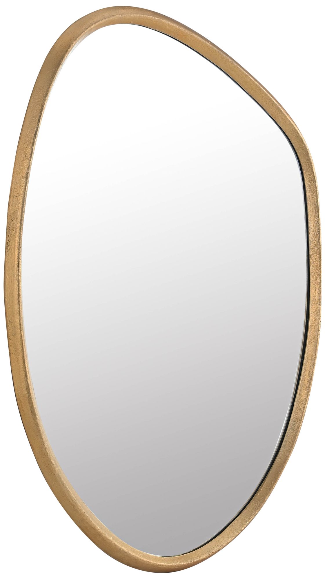 Image 4 TOV Mika Gold 23 1/4" x 35 1/2" Modern Oval Wall Mirror more views