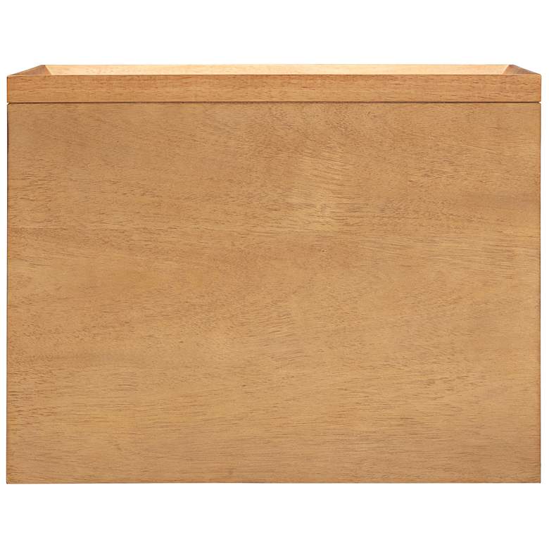 Image 4 TOV Miles 22" Wide Natural Wood Modern 2-Drawer Nightstand more views