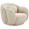 TOV Misty 35" Wide Cream Boucle Fabric Modern Accent Chair