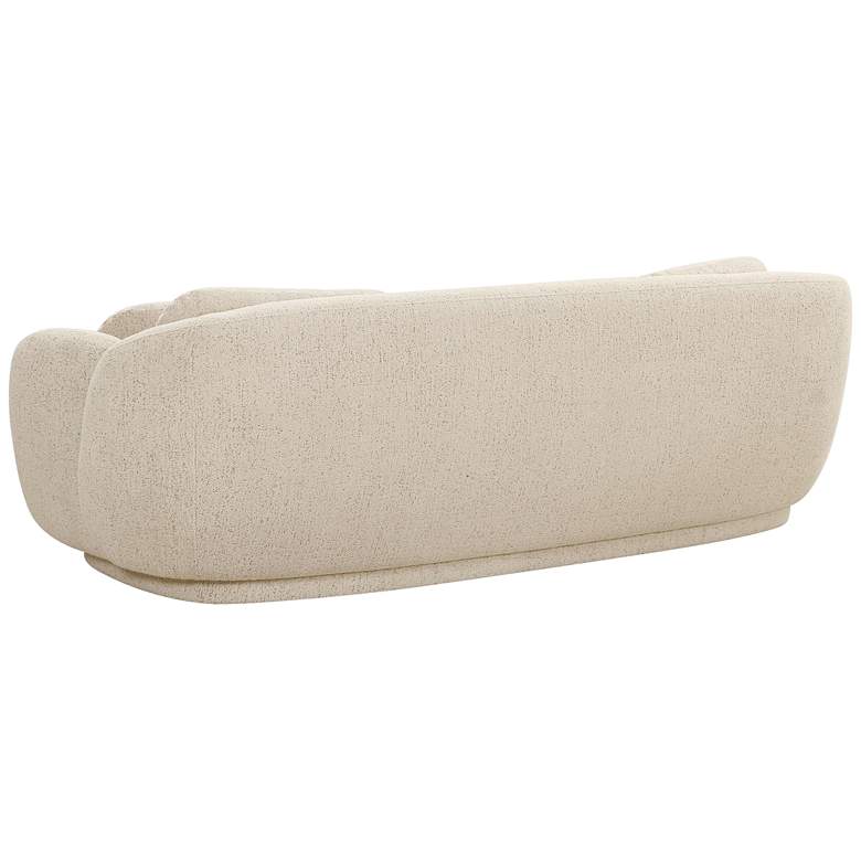 Image 5 TOV Misty 90" Wide Cream Boucle Fabric Modern Sofa more views
