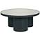 TOV Nautilus 35 3/4" Wide Silver Mirrored Top Modern Coffee Table