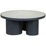 4_TOV Nautilus 35 3/4" Wide Silver Mirrored Top Modern Coffee Table more views
