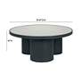 6_TOV Nautilus 35 3/4" Wide Silver Mirrored Top Modern Coffee Table more views
