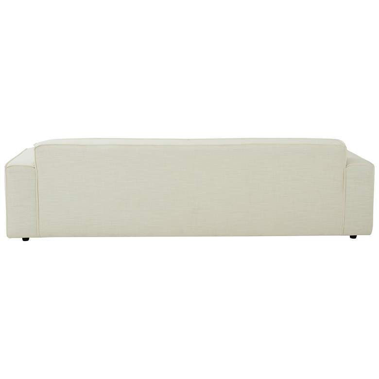 Image 5 TOV Olafur 96 1/2" Wide White Cream Linen Modern 2-Seater Sofa more views