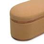 3_TOV Olivier 41" Wide Lush Peach Fabric Oval Modern Storage Ottoman more views