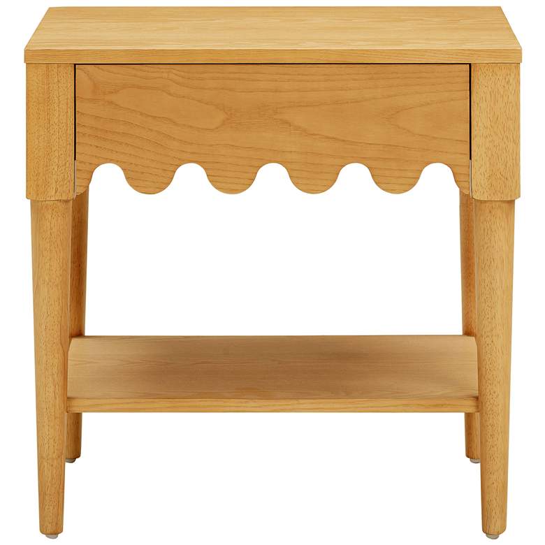 Image 5 TOV Oodle 24" Wide Natural Ash Wood 1-Drawer Modern Nightstand more views