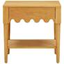 5_TOV Oodle 24" Wide Natural Ash Wood 1-Drawer Modern Nightstand more views