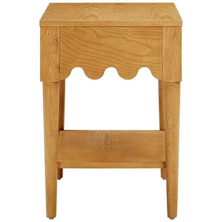 Image 6 TOV Oodle 24" Wide Natural Ash Wood 1-Drawer Modern Nightstand more views