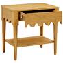 7_TOV Oodle 24" Wide Natural Ash Wood 1-Drawer Modern Nightstand more views