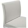 4_TOV Parma 26" Light Gray and Steel Modern Counter Stool Set of 2 more views