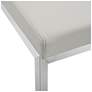 5_TOV Parma 26" Light Gray and Steel Modern Counter Stool Set of 2 more views