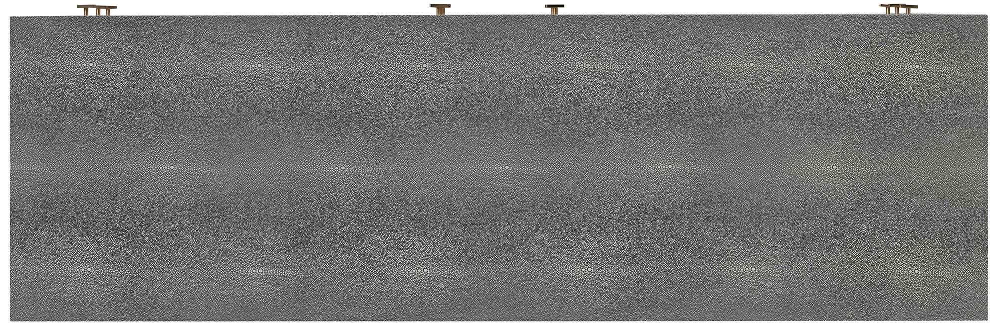 TOV Pesce Shagreen 57" Wide Gray Acacia Wood and Iron 6-Drawer Dresser