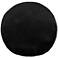 TOV Potter 20" Modern Black Velvet Round Decorative Pillow