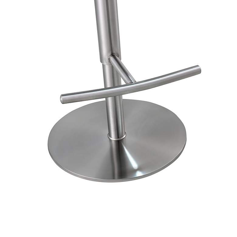 Image 4 TOV Reagan Adjustable Height Sea Foam Green Vegan Leather Bar Stool more views