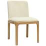 1_TOV Rebecca 20 1/2" Wide Cream Performance Velvet Fabric Dining Chair