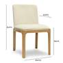 5_TOV Rebecca 20 1/2" Wide Cream Performance Velvet Fabric Dining Chair more views