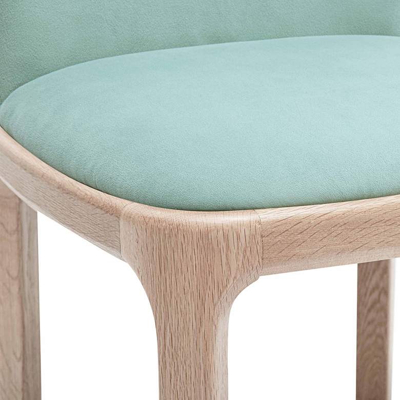 Image 2 TOV Rebecca 20 1/2" Wide Light Blue Velvet Fabric Dining Chair more views