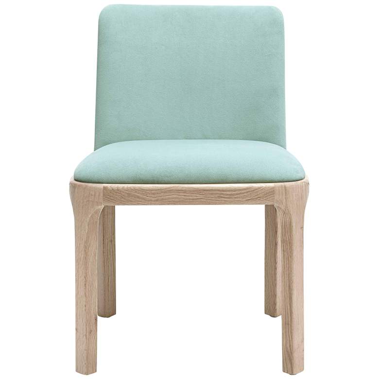 Image 3 TOV Rebecca 20 1/2" Wide Light Blue Velvet Fabric Dining Chair more views